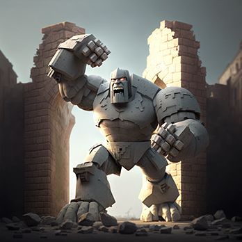 Smashey the Stone Golem Guardian